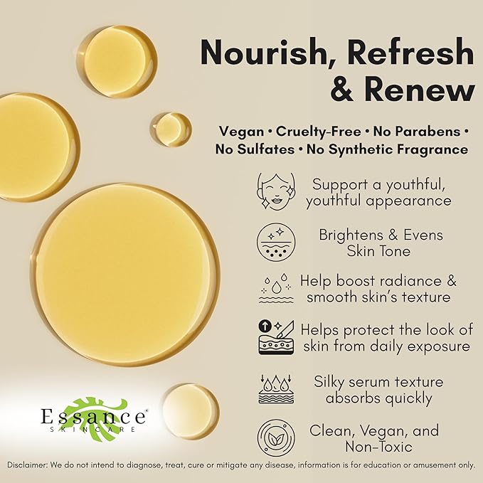 Essance Dragon’s Blood Face Serum – 60 mL | Lightweight Facial Serum for Daily Skincare Routine, Travel Essentials Kit | Vegan, Plant-Based Skincare for Women & Men