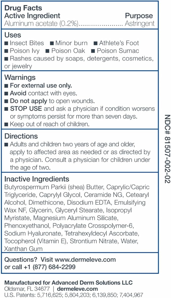 Dermeleve Steroid Free Anti-Itch Cream | Extra Strength for Psoriasis, Seborrheic Dermatitis, Viral Rash, Bug Bites, Allergy, Chronic Hives, Neuropathy (Nerve) | Full Body Itch Relief | 2 oz (2 Pack)