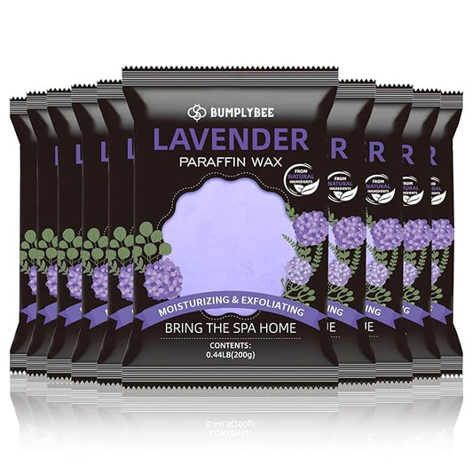 Paraffin Wax for Hand and Feet, 10 Pack Lavender Paraffin Wax Refills for Paraffin Wax Machine, Hand Wax Paraffin Wax Bath, Foot Wax Paraffin Bath, Moisturizing Hands Feet, Deep Hydration