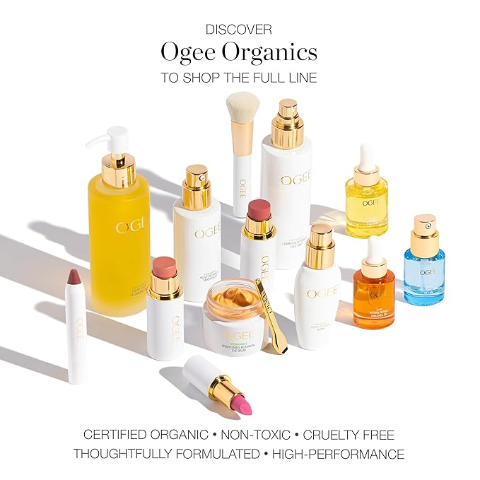 Ogee Sculpted Face Stick (MOONSTONE - ULTRAVIOLET SHEEN) Certified Organic Highlighter Makeup - Multi-Use Glow Highlighter Stick