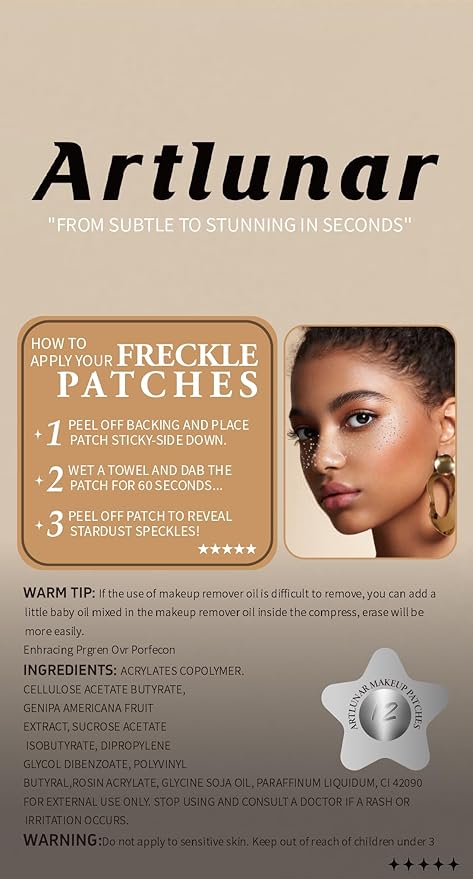 Artlunar 12Pcs Christmas Silver Sparkle Makeup Patches - Body Glitter Stickers for Face and Body, Perfect for Festivals and Parties (Silver),Christmas Makeup Gifts for Women and Girl.