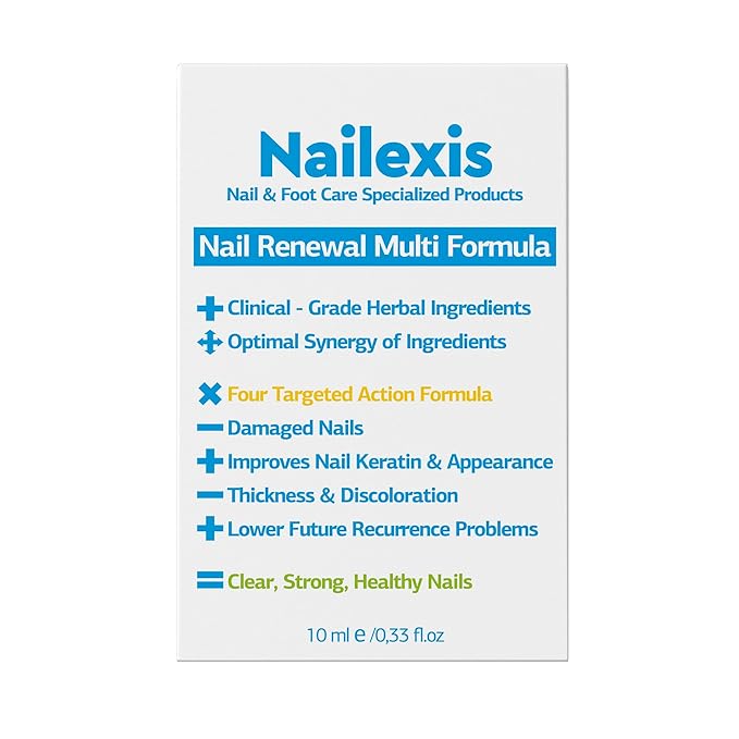 Nailexis Nail Solution, Multi-Renewal Formula for Discolored, Thickened, Crumbled Nails. Revitalizing Blend - Supports Healthy-Looking Nails - Visible Results in 2 Weeks, 0.33 oz -10ml by Zane VITALe.