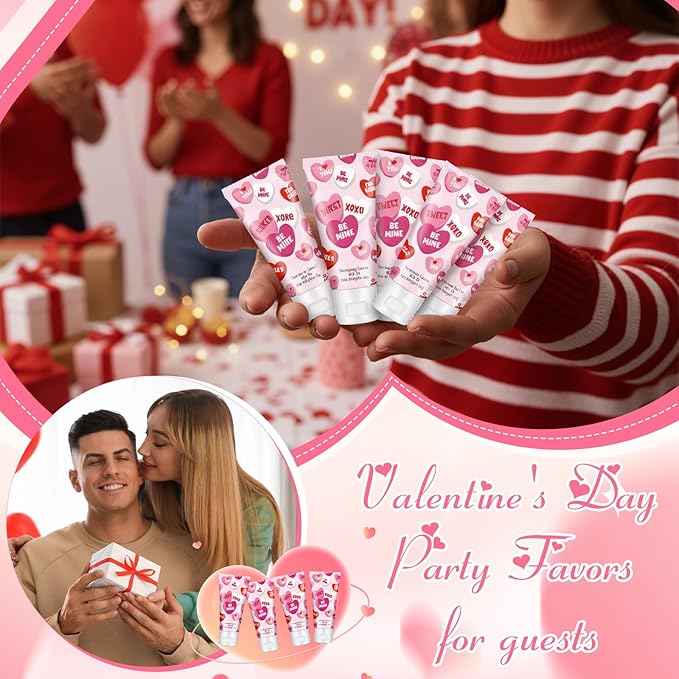 24 Pcs Mini Sunscreen Bulk for Valentine's Day Party Spf 30 Water Resistant Sunscreen Lotion Bulk 1oz Travel Size for Thank You Gifts Valentines Party Supplies