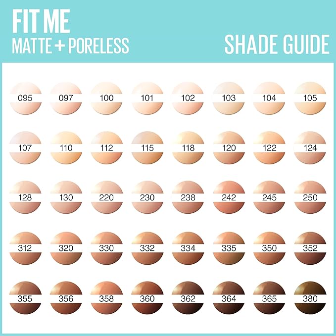 Maybelline New York Fit Me Matte & Poreless Foundation 105 Natural Ivory 30ml