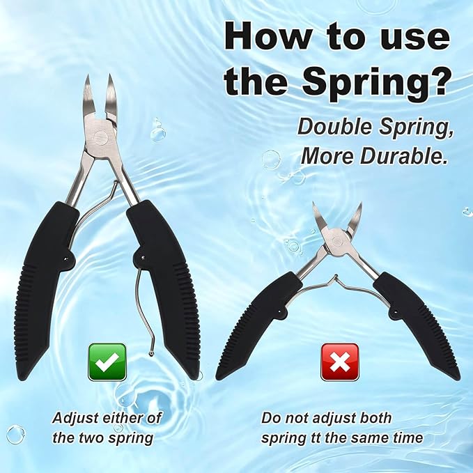 TEAORB Ingrown Toenail Clippers, Professional Stainless Steel Toe Nail Clippers, Professional Toenails Trimmer for Thick Nail & Ingrown Toenails, Heavy Duty Pedicure Tools.
