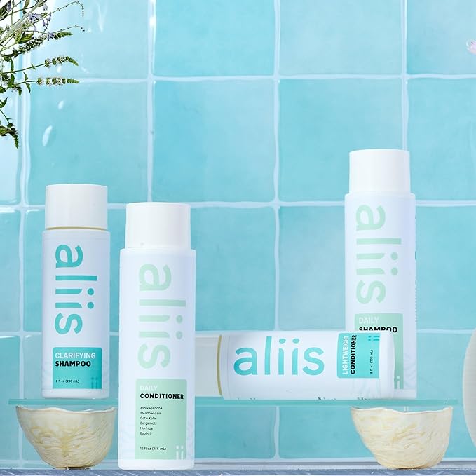 ALIIS Daily Conditioner – Lightweight, Moisturizing Conditioner for All Hair Types | Detangles, Softens & Protects Without Build-Up | Color-Safe, Sulfate-Free, Vegan | 12 oz