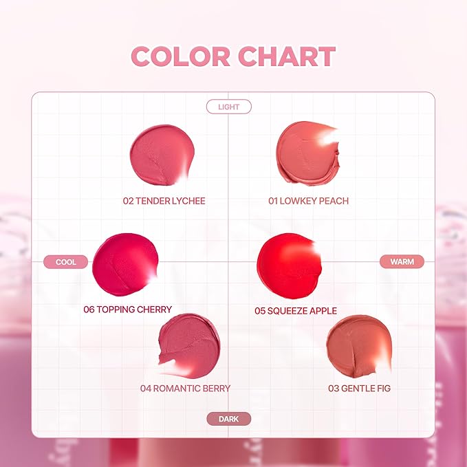lilybyred Balming Dewy Tint | Korean Semi-Glow Lip Stain, Velvet to Soft Glow Texture, Sheer Buildable Color, Moisturizing & Lightweight, Natural Flush Look, Non-Sticky, 0.21 oz. (04 Romantic Berry)
