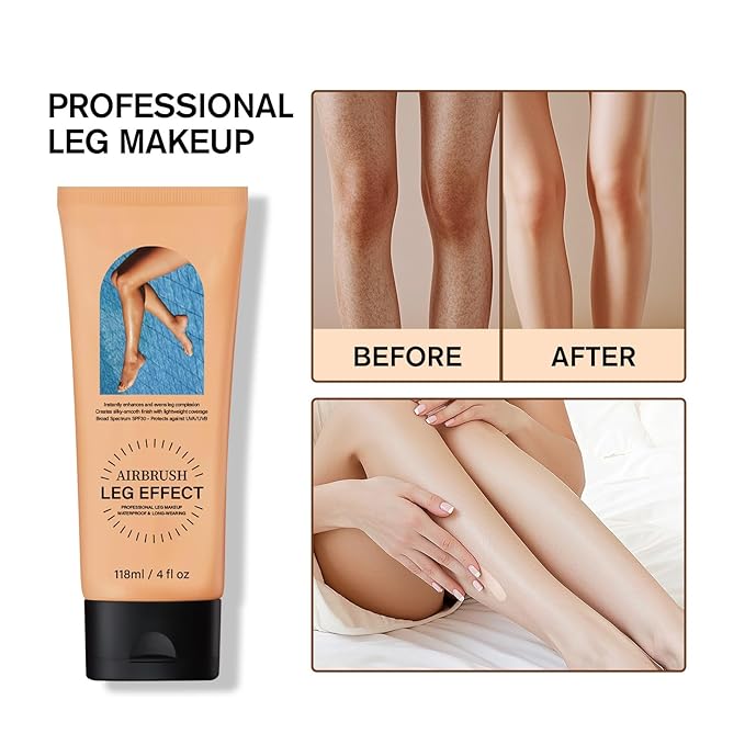 Leg Makeup Waterproof No Transfer,Flawless Full Coverage Legs Body Scar Tattoo Cover Up Makeup Waterproof Long Last Concealer for All Skin Tones. 02# Medium