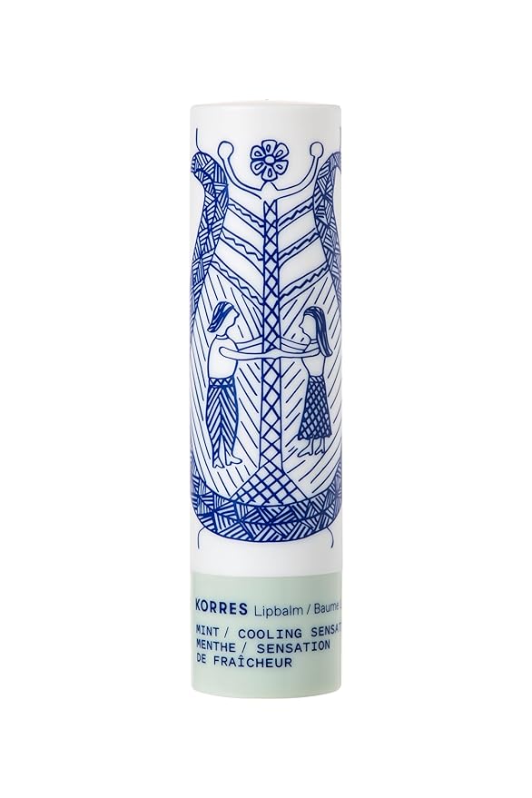 KORRES Balsam Lip Butter Stick Clear Mint, Moisturizing Balm with Greek Hypericum Oil, Nourishing Formula for Smooth Lips, Lightweight Shine, Daily Lip Care, 0.17 oz, Stocking Stuffer
