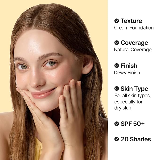 [MINI SIZE] AGE20'S Signature Essence Pact | 29W | Vegan Korean Cushion Foundation | Pack of 1 | Cream Foundation, Dewy & Glow Finish, Natural Coverage, SPF 50+ | 0.14 oz