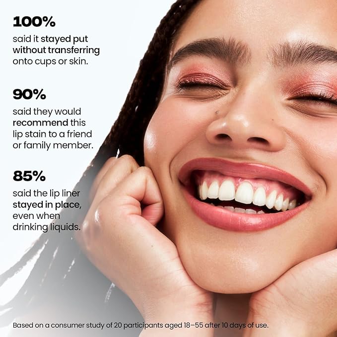 Sacheu Lip Liner STAY-N Peel Off Lip Stain — Long Lasting Waterproof Lip Tint with Hyaluronic Acid & Vitamin E — Transfer Proof Matte Finish, Vegan & Cruelty-Free (HEY-zel)