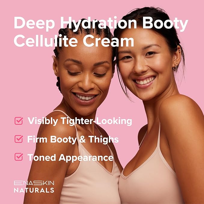 Enaskin Naturals Anti-Cellulite Cream: Firming Solution for Booty, Legs & Belly - Skin Tightening & Lifting Body Mask for Toning, Lift & Firm Moisturizing Bum Bum Care