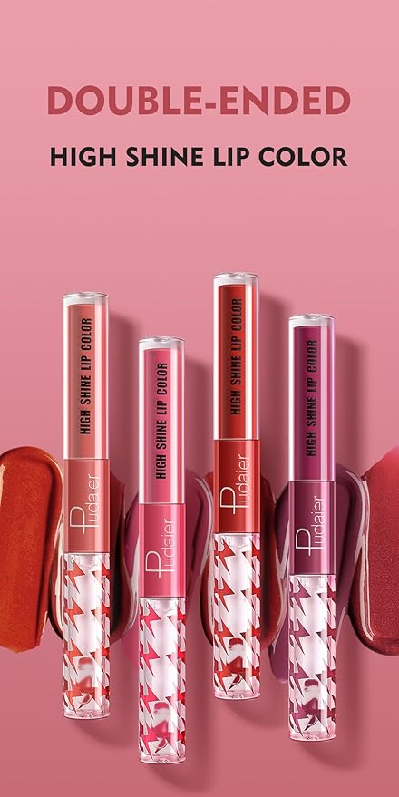 Generic Y-HaLi Double Headed Lip Gloss Moisturizing Lip Oil - Does Not Fade, Honey Lip Gloss and Red Lips - Long-lasting Formula (#11)