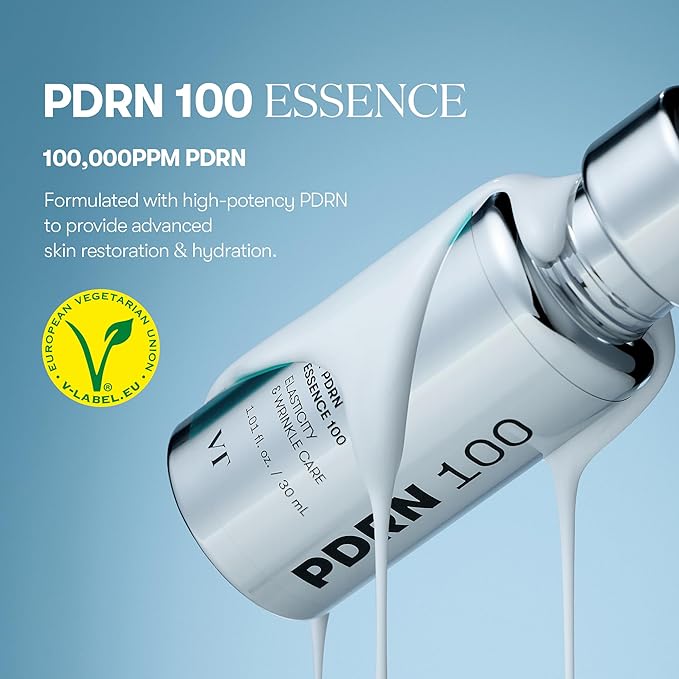 VT COSMETICS Reedle Shot 100 & PDRN Essence Set, Microneedling Serum and Glow Serum Duo for Glass Skin, Korean Skincare