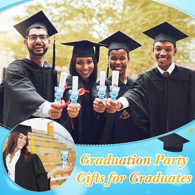 24 Pcs Mini Sunscreen Bulk for Summer Wedding Party Spf 30 Water Resistant Sunscreen Lotion Bulk 1oz Travel Size for Thank You Gifts Wedding Party Supplies (White Cream,Graduation)