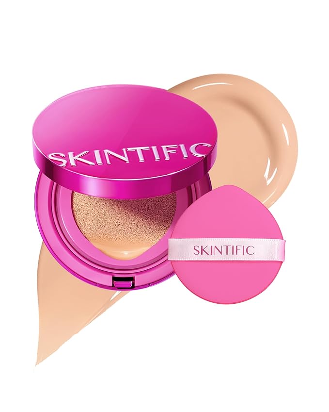 Cover Glow Perfect Cushion Foundation, Healthy-glow Finish, Natural Coverage, Moisturizing, Lightweight, Milk Touch Cushion,Winter Foundation，SPF 50 PA+++(# 03 Petal)