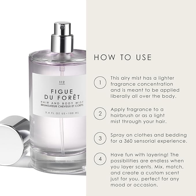 Le Monde Gourmand Lait de Coco Hair & Body Spray Mist - Bergamot, Vanilla, Coconut Fragrance Notes- 3.4oz (100ml)