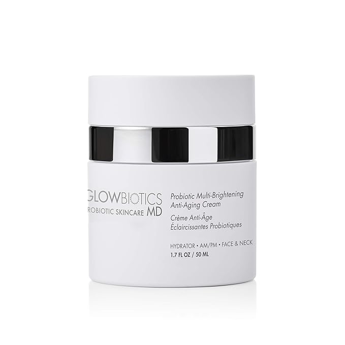 Glowbiotics Probiotic Multi-Brightening Cream - Dark Spot Corrector & Anti-Aging Face Moisturizer - 1.7 oz - Vitamin C & Peptides for Dry, Hormonal Skin