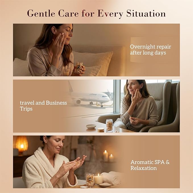 HKH Bakuchiol Retinol Serum For Face: 30 Capsules Anti-Aging Serum Sensitive Skin - SGS Tested Wrinkle Reduction in 4 Weeks - Night Repair Serum With Peptides & Plant-Based Retinol - Travel-Friendly