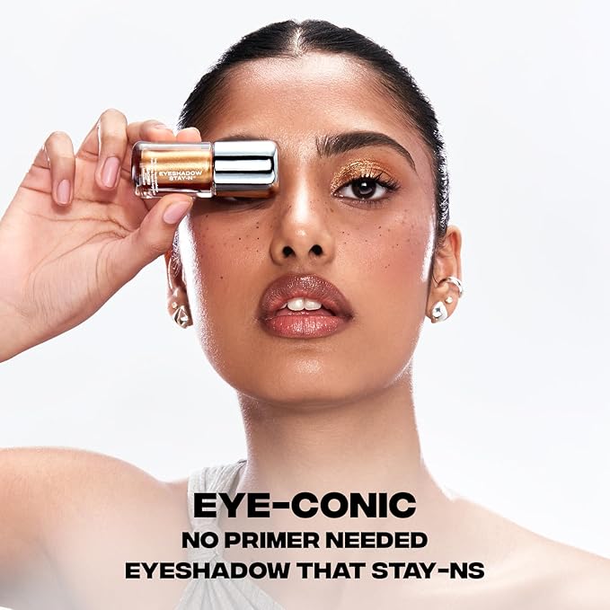 Sacheu Liquid Eyeshadow STAY-N Longwear Eye Makeup — Buildable Highly Pigmented & Blendable Eye Shadow Cream in Matte & Shimmer Finishes, Sp-ICE