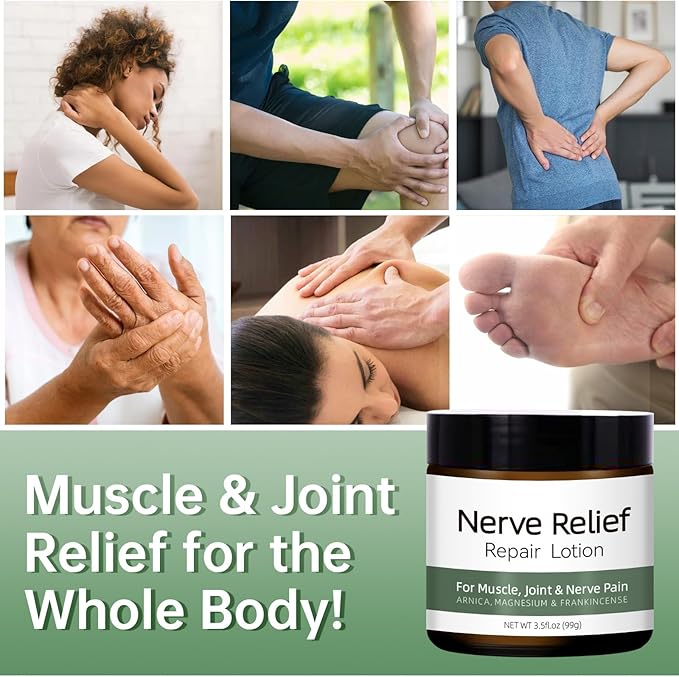 2 Pcs Alcura Nerve Cream, Neuropathy Lotion with Arnica Magnesium for Body Joint, Knee, Lumbar, Neck, Hand and Foot Alcura Relief Cream.