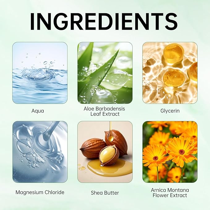 Alcura Nerve Cream, Natural Arnica Gently Soothing Body Joint, Knee, Lumbar, Neck, Hand and Foot Massage Care Cream.