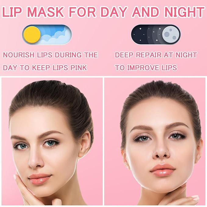 10 PCS Bee Lip Balm Honey Pot, Honey Coconut Cherry Peach Mint Grape Vanilla Strawberry Watermelon Apple, Lip Balm Bulk with Stick, Hydrating Lip Mask Overnight, Exfoliating Crack Scrubs