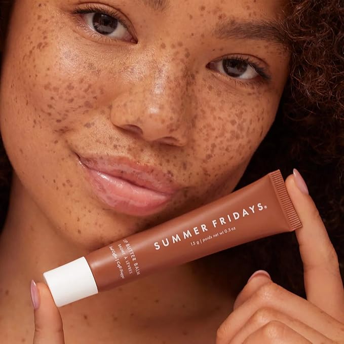 Summer Fridays Tinted Lip Butter Balm - Conditioning Vegan Lip Balm for Instant Moisture, Shine & Hydration - Sheer-Tinted, Soothing Skincare - Iced Coffee (.5 Oz)