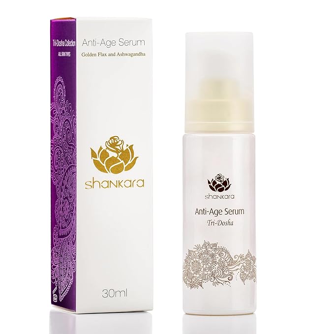 Shankara Ageless Serum for Face and Neck – Ayurvedic Facial Serum with Herbal Actives – Hydrating and Rejuvenating Serum for All Skin Types – Cruelty-Free and Clean Formula (30ml)