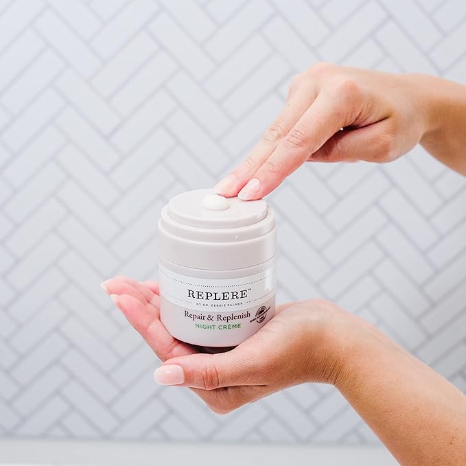 Replere - Repair & Replenish All Natural Moisturizing Night Crème - Reduce wrinkles, Dark Spots & Fine lines -1.7 OZ