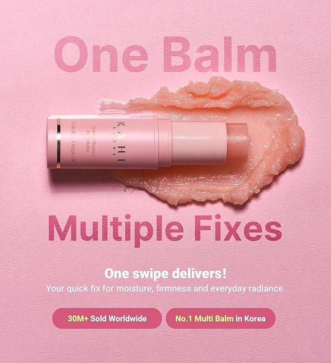 KAHI SOUND OF SEOUL SEOUL Facial Balm With Jeju Origin Oil & Collagen, Hydrate & Manage Wrinkles Around Your Face, Made In Korea, 9g (K Multi Balm)
