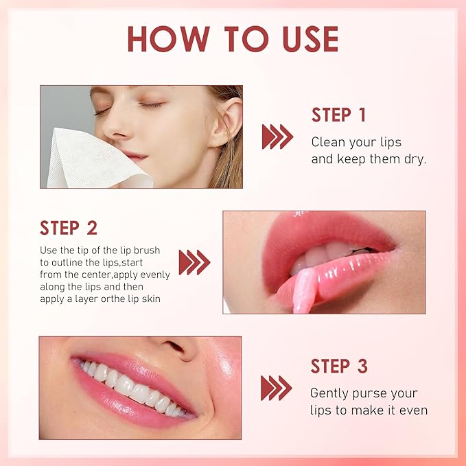 Lips Staining Lip Oil, Lips Staining Long-Lasting Waterproof Moisturizing Lip Oil, Dynamic Finish that Goes on Glossy and Leaves a Stain, Non-Sticky Lip Glow Makeup (Tamarind)