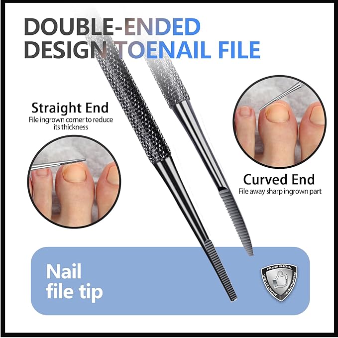 Teenitor Ingrown Toenail Removal Kit, Ingrown Toenail Treatment, Ingrown Toenail File and Lifters, Ingrown Toenail Clippers, Cuticle Trimmer Cuticle Cutter, Ingrown Toenail Tools Kit