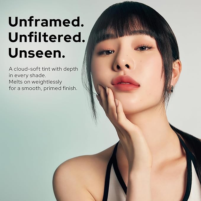 Unseen Blur Soft-matte Lip Tint Long-Lasting Stain, Blendable 3.2g, Holiday Stocking Stuffer, Winter Makeup Essentials (735 Switched, 0.11 oz)