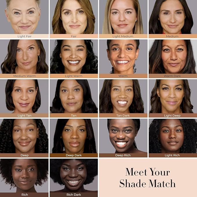 LUMINESS Airbrush Spray Silk Foundation Starter Kit - Deep - Foundation, Primer & Dual-Sided Angled Buffing Brush - Medium, Buildable Coverage, Anti-Aging Formula Hydrates & Moisturizes