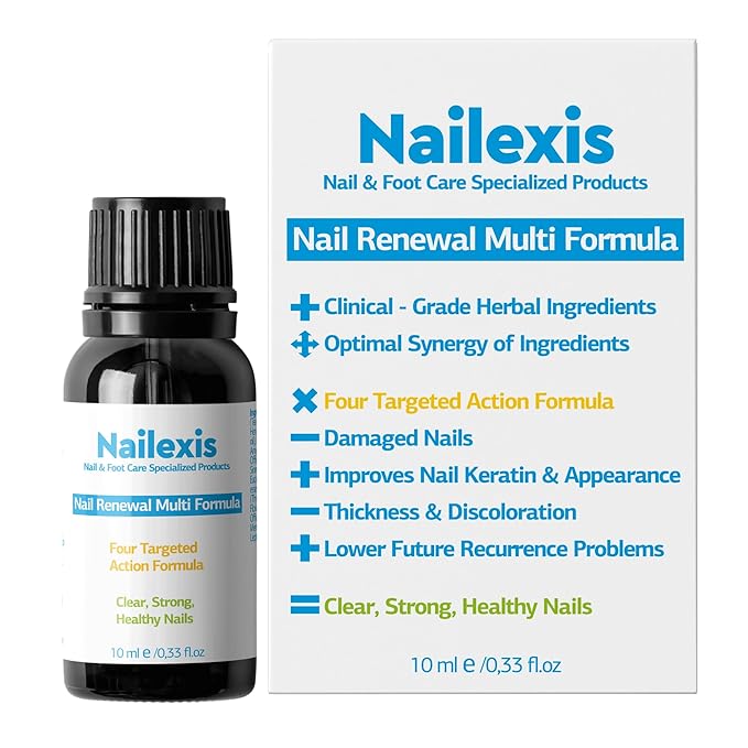 Nailexis Nail Solution, Multi-Renewal Formula for Discolored, Thickened, Crumbled Nails. Revitalizing Blend - Supports Healthy-Looking Nails - Visible Results in 2 Weeks, 0.33 oz -10ml by Zane VITALe.