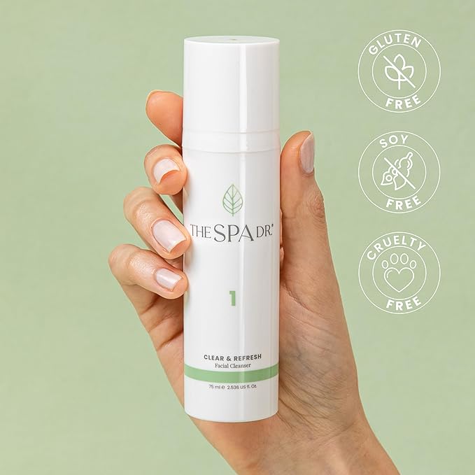 The Spa Dr. 2 in 1 Cleanser and Makeup Remover: Dual action, clear and clean in one step - 30 day supply - Perfectly pH Balanced - Natural & Organic Skin Care - 75ML/ 2.536 Fl. Oz.