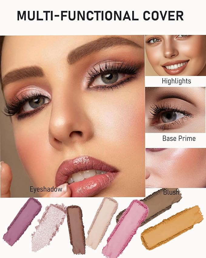 Single Matte Eyeshadow, Light Cocoa Nude Eye Shadow Brown Palette Makeup for Older Women, High Pigment Waterproof Pressed Eye Shadows Powder with Smooth Lightweight,Blendable for Daily Eye Look-214