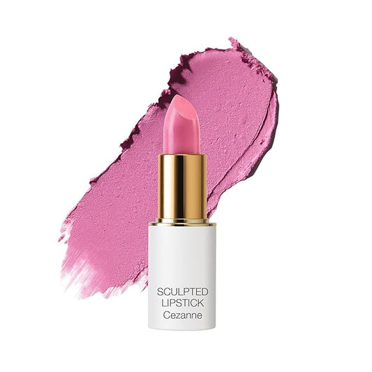 Ogee Full Bloom Sculpted Lipstick (Cezanne - Cool Pink) - Long Lasting Organic Lipstick with Jojoba Oil & Micro Hyaluronic Acid - 70% Organic Ingredients & Made in USA