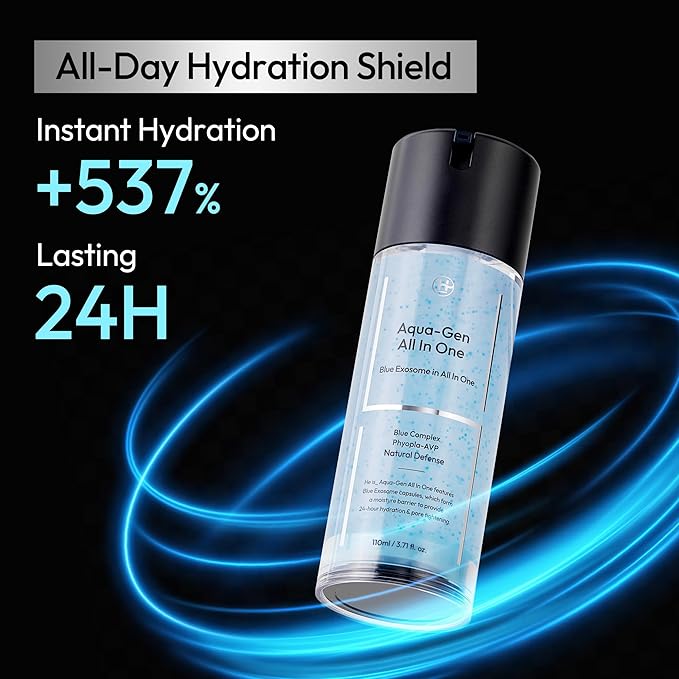 LAB BY He is_ Aqua-Gen Daily Face Moisturizer for men - Lightweight, Hydrating Fast-Absorbing Gel for Oily & Sensitive Skin, Oil Control & Pore Care Korean Skincare 3.71 fl oz.