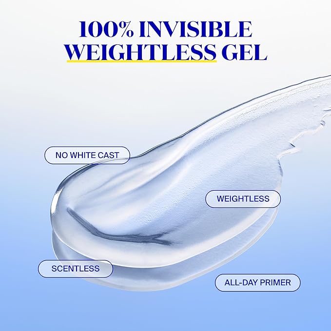 Supergoop! Unseen Sunscreen - SPF 50 - Clear & Invisible Face Sunscreen + Broad Spectrum + Makeup-Gripping Primer - Weightless, Scentless, Oil Free - For All Skin Types & Tones - 1.7 fl oz