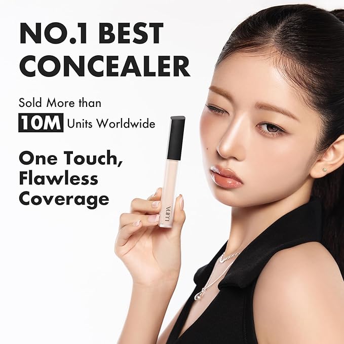 [NEW] AEKYUNGLUNA Long Lasting Tip Concealer 29N | Moisturizing Liquid Type | Full Coverage for Dark Circles, Fine Lines & Redness | Korean Makeup, 0.30 oz