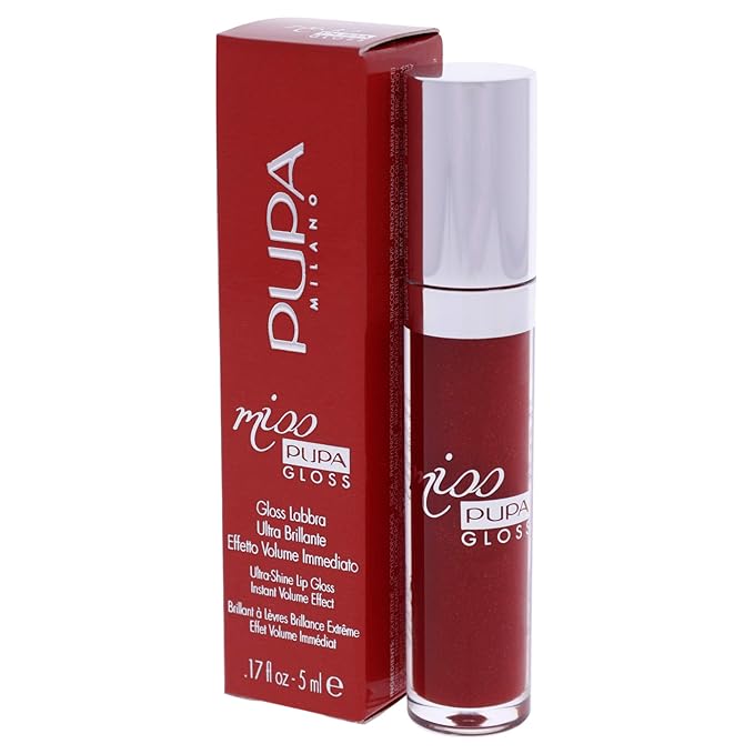 Miss Pupa Gloss - 205 Touch of Red by Pupa Milano for Women - 0.17 oz Lip Gloss