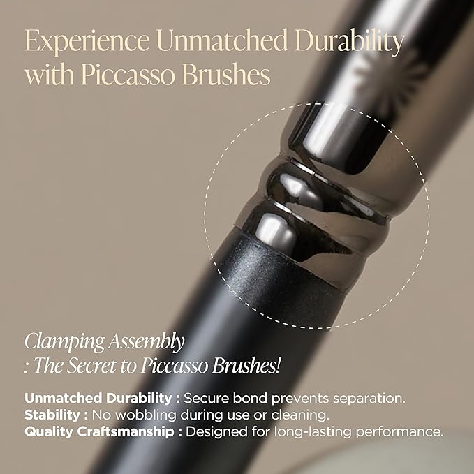 Piccasso 798 Flat Eyeliner Brush – Professional Thin Angled Brush for Gel and Liquid Eyeliner, Soft Bristles for Tightlining and Lash Line, Eye Makeup and Facial Brush from K-Beauty Brand