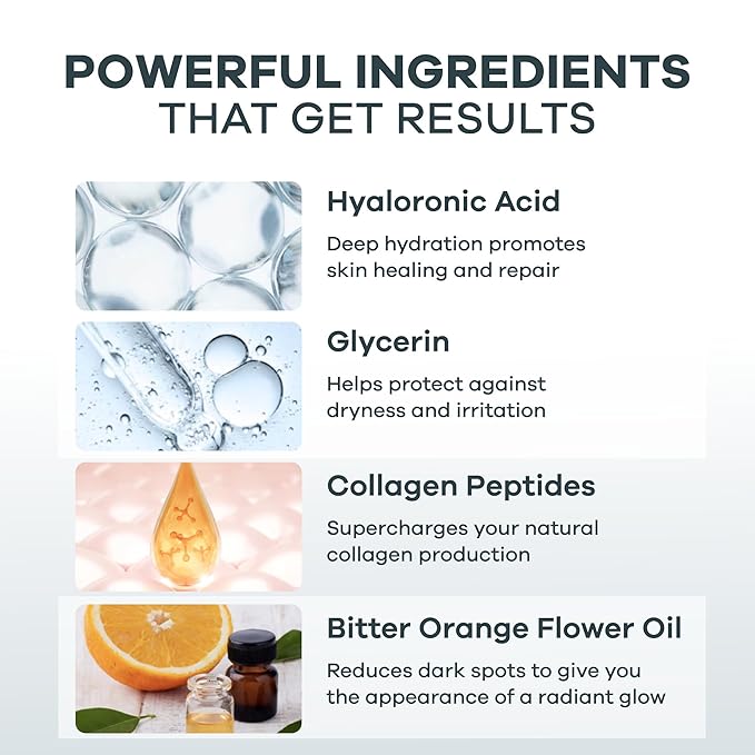 Seranova Micro Infusion System for Face & Neck 0.05mm Stamp with Hyaluronic Acid & Collagen Peptide Serum for Firmer Smoother-Looking Skin, Easy 5-Minute At-Home Skin Care Application - 2 Month Supply