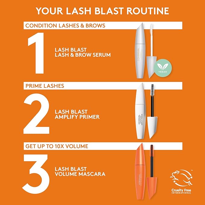COVERGIRL Lash Blast Volume Mascara, Long-Wearing, Smudge-Proof, Cruelty Free - Black (Pack of 1)