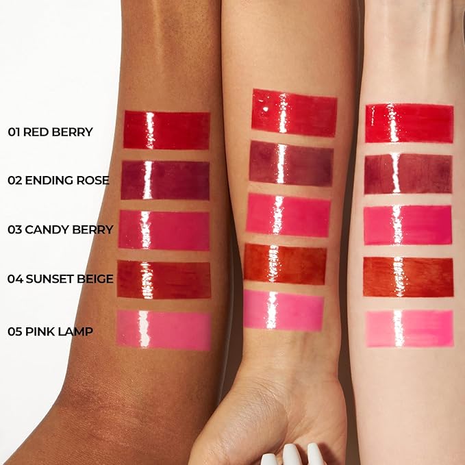 Pudding Glow Korean Lip Tint | Natural Lip Stain | Gloss to Stain | Long-Lasting & Non-Sticky | Lightweight Lip Tint | 0.14 oz. (02 ENDING ROSE)