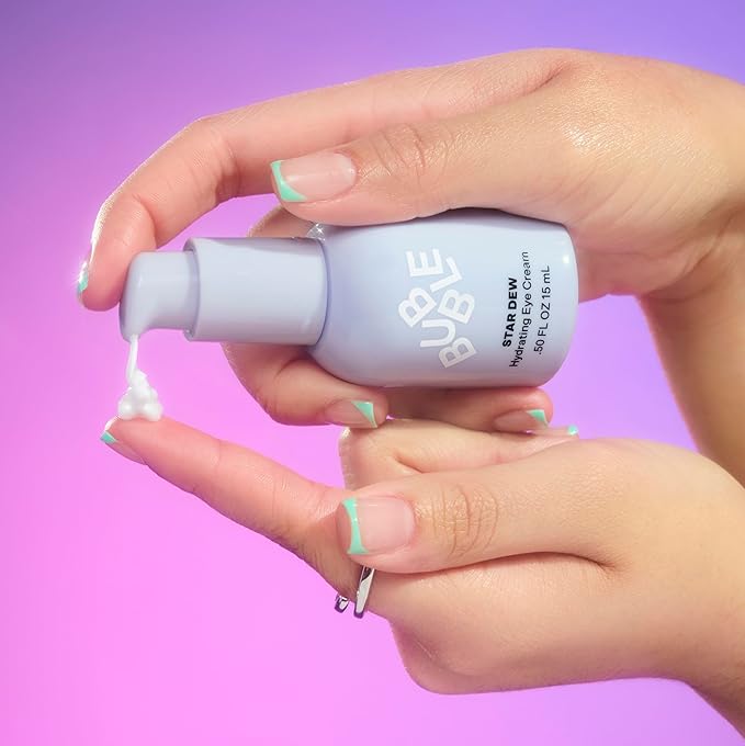 Bubble Skincare Star Dew Hydrating Eye Cream - Moisturizing Under Eye Cream for a Luminous, Dewy Look - Soothes Dryness, Prevents Moisture Loss & Helps Improve the Appearance of Dark Circles (15ml)