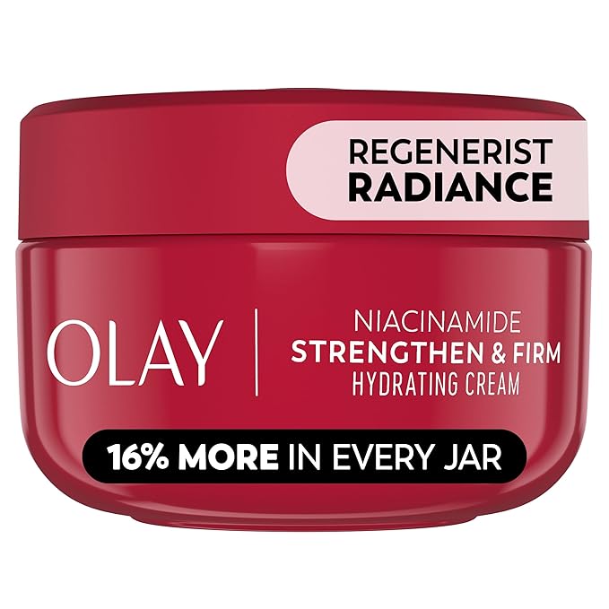 Olay Regenerist Radiance Niacinamide Face Moisturizer: Strong & Firm Cream for Women - Anti-Aging, Anti-Wrinkle, Hydrating & Skin Firming - 2 Oz