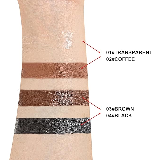AFGHOUZ Cream Eyebrow, Brow Powder and Eyeliner Gel, Eye Brow Pomade Waterproof Highly Pigmented, Filler Thicker Brows, With Dual Head Brush 2Pcs
